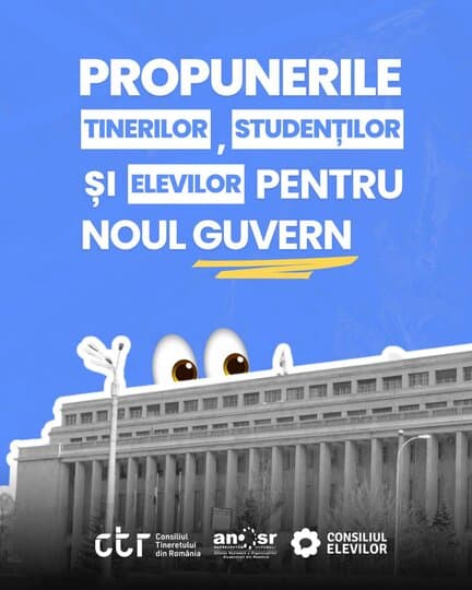 Propunerile tinerilor, studenților și elevilor pentru noul guvern